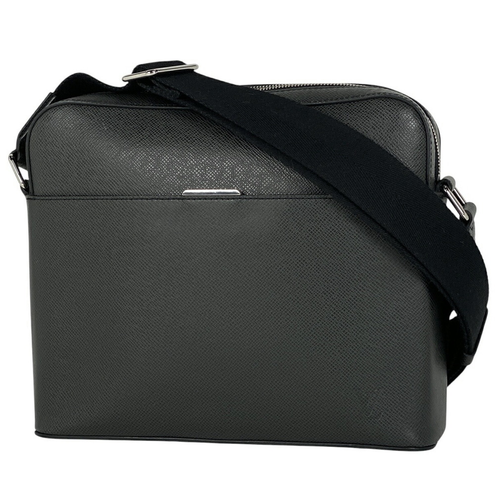 Louis Vuitton Anton Messenger Crossbody Shoulder Bag Taiga Leather Ardoise